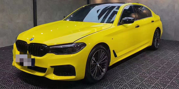 Jagung Kuning Tinggi mengkilap Mobil Membungkus Gelembung Gratis Panas Bukti vinil Membungkus