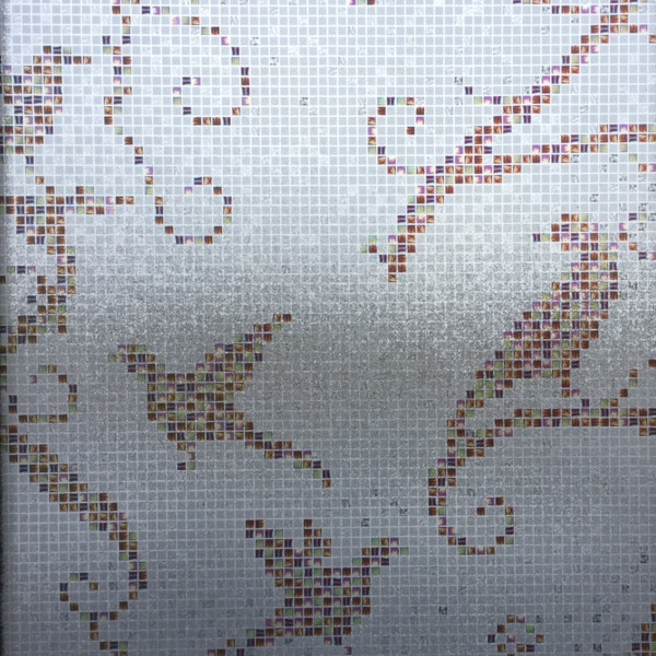 Bird Mosaic Privacy Adhesive Gratis Static Cling Window Film Untuk Dekorasi Kaca